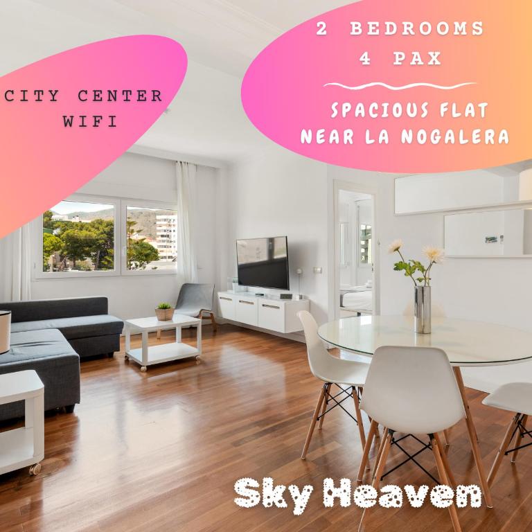 Sky Heaven Nogalera - 2 spacious BR - Heart of Torremolinos