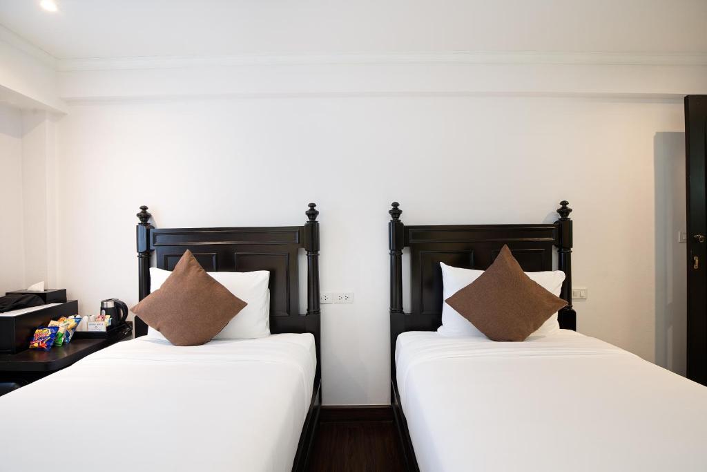 Bangluang Boutique Hotel nearby Wat Arun - Deluxe Tweepersoonskamer Met 2 Aparte Bedden