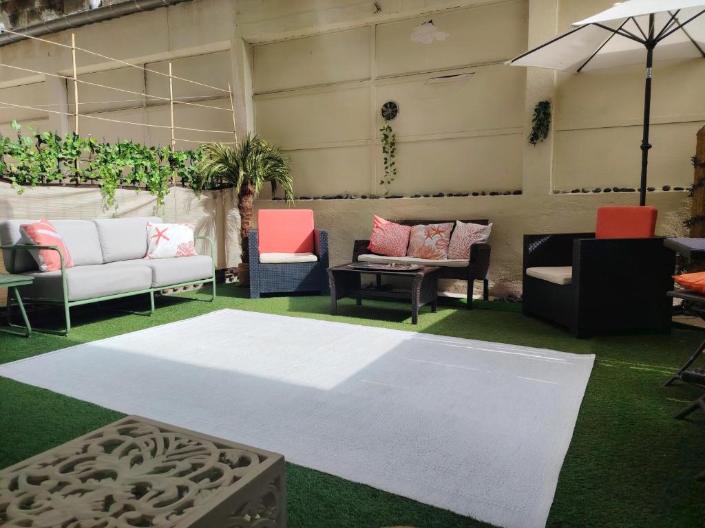 Ruang duduk di La Terrazza
