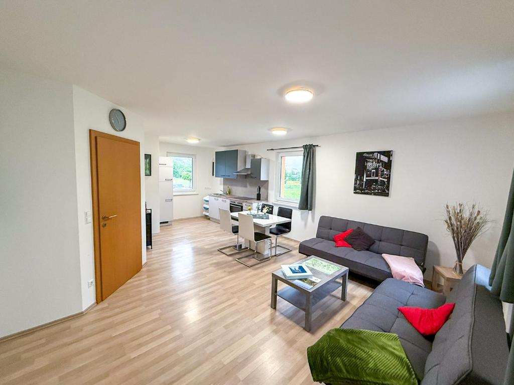 Et opholdsområde på Ferienwohnung Krones