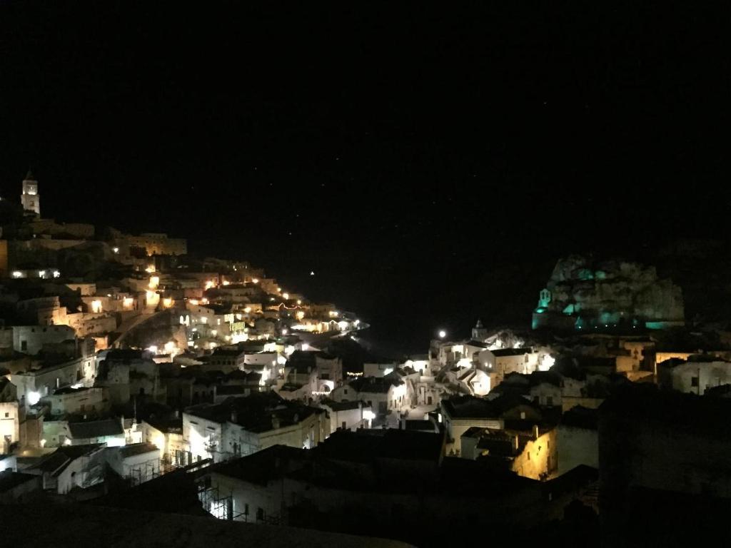 A general view of Matera or a view of the city taken from the holiday home