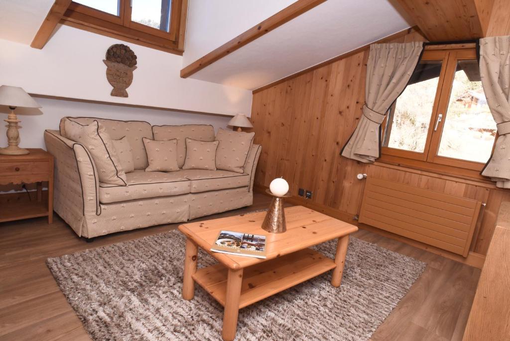 Posezení v ubytování Chalet d'Adrien