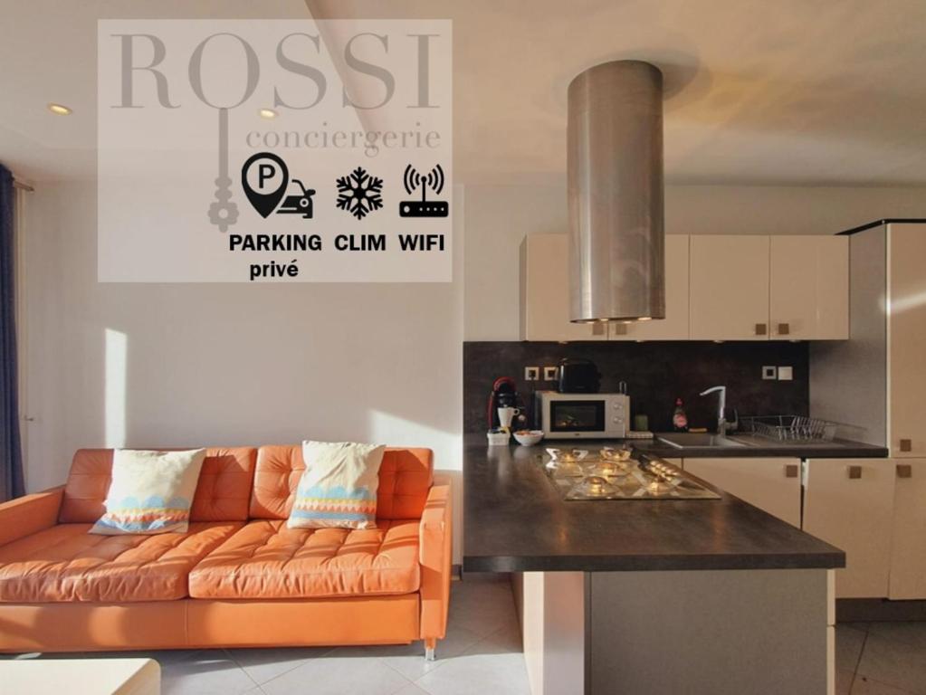 Le Nid Ensoleillé avec Parking privé Clim Wifi - ROSSIconciergerie - Linge inclus