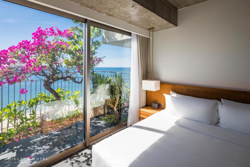 Phòng Deluxe Giường Đôi Với Ban Công và Tầm Nhìn Ra Biển
