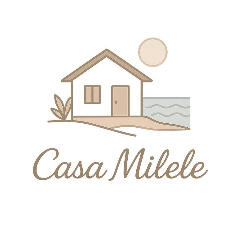 a house on the beach with the inscription casa mille at Casa Milele in Viareggio