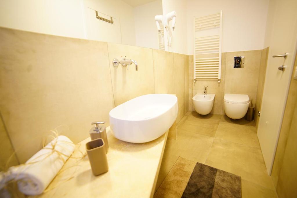 Koupelna v ubytování Rizzi Residence