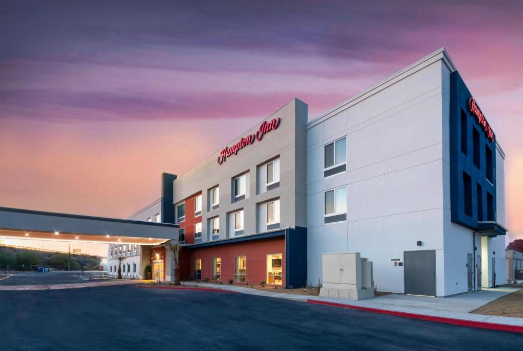 a rendering of the front of a hotel at Hampton Inn Needles Colorado River in Needles
