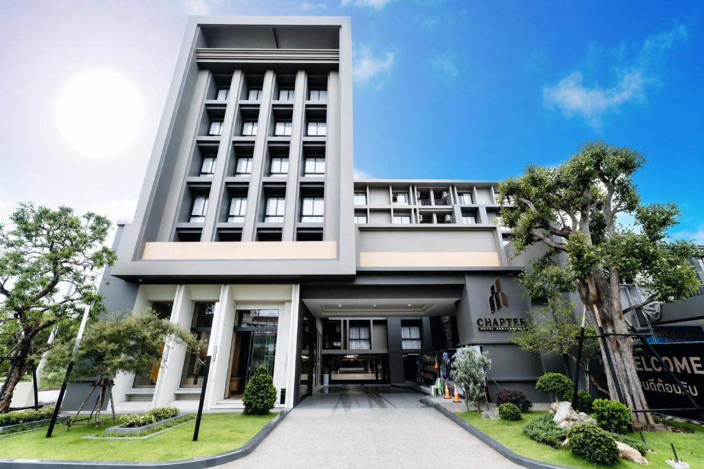 a rendering of the front of a building at โรงแรมแชปเตอร์ หาดใหญ่ - Chapter Hotel Hatyai in Sathani Khlong Rian
