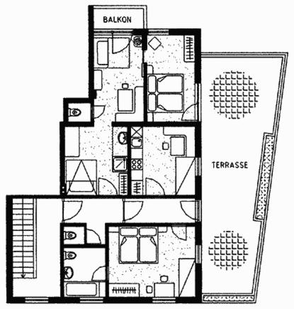 Půdorys ubytování Gästehaus Elfriede