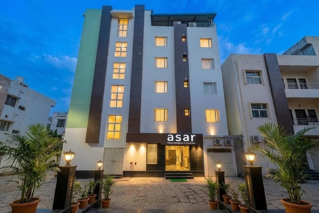 a view of the asrar hotel in dubai at asar Varanasi Junction by Orion Hotels in Varanasi