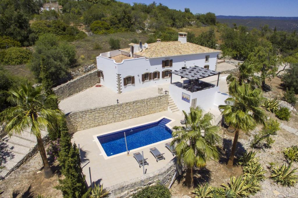 an aerial view of a villa with a swimming pool at Villa Angel by Algarve Holidays in Loulé