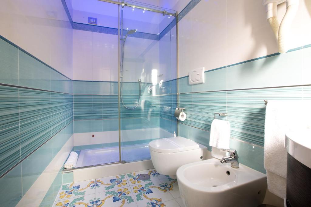 Koupelna v ubytování B&B Degli Aranci