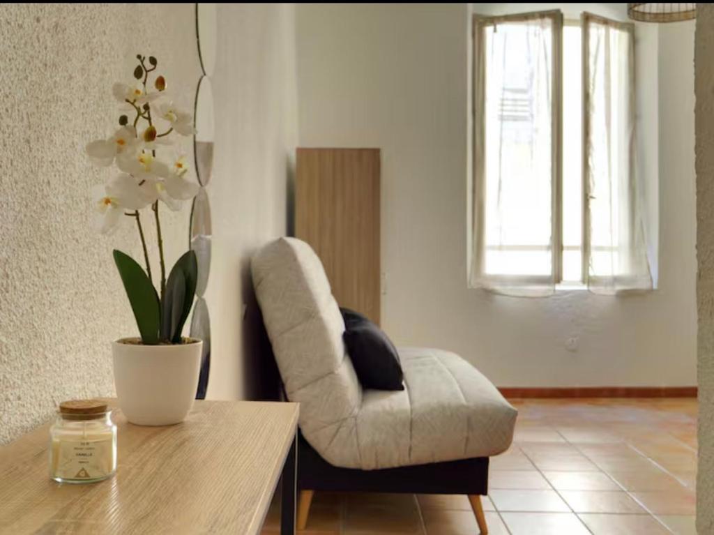 Zona d'estar a Studio 3 au cœur du Verdon
