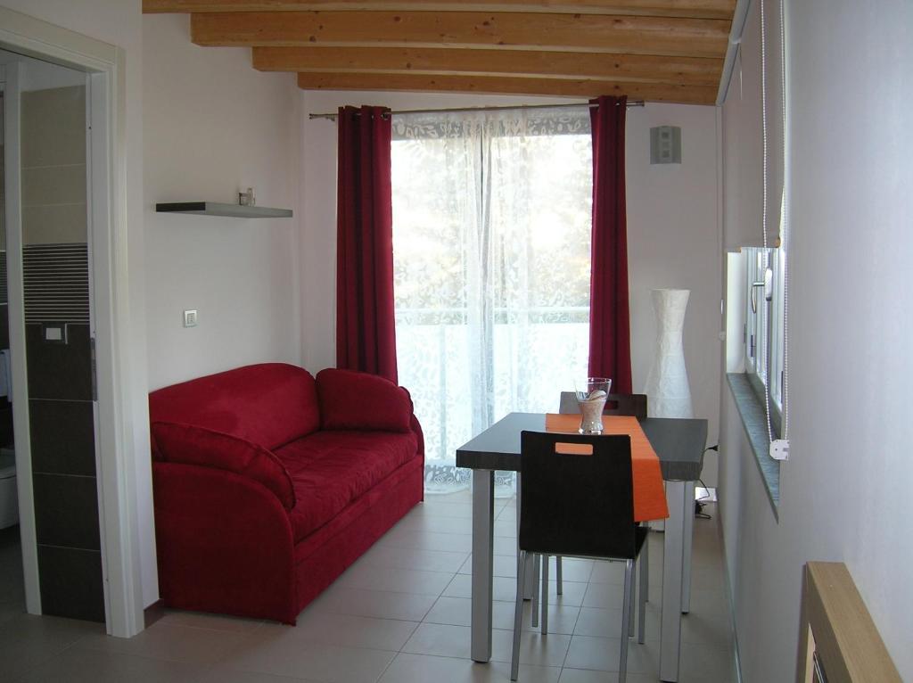 Posezení v ubytování BE HOME Fiera