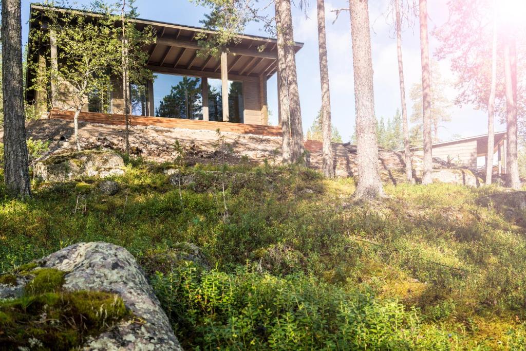Zahrada ubytování Arctic TreeHouse Hotel