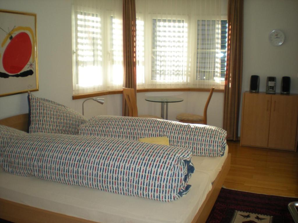 Postel nebo postele na pokoji v ubytování Appartementhaus La Promenade