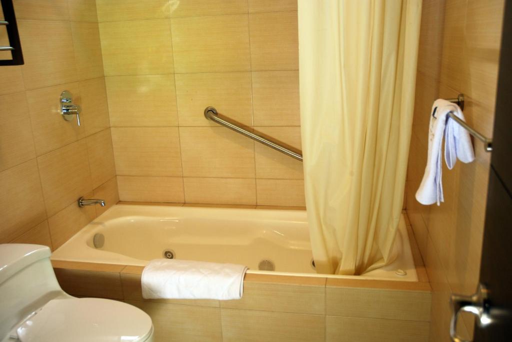 Koupelna v ubytování Zamorano Real Hotel