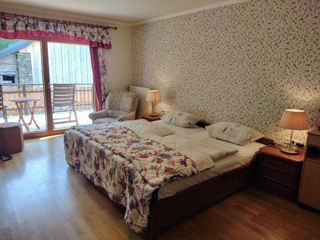 Pension zur Mühle - Apartment Mit 1 Schlafzimmer Und Gartenblick