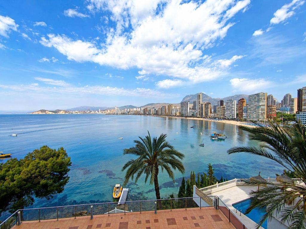 a view of a city and a body of water at Hotel Bossh Lido in Benidorm