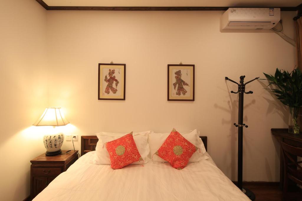 The Great Wall Courtyard Hostel - Kamer Met Tweepersoonsbed