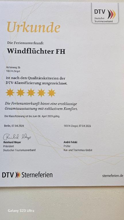a rejection letter for at Haus Windflüchter 3b in Zingst