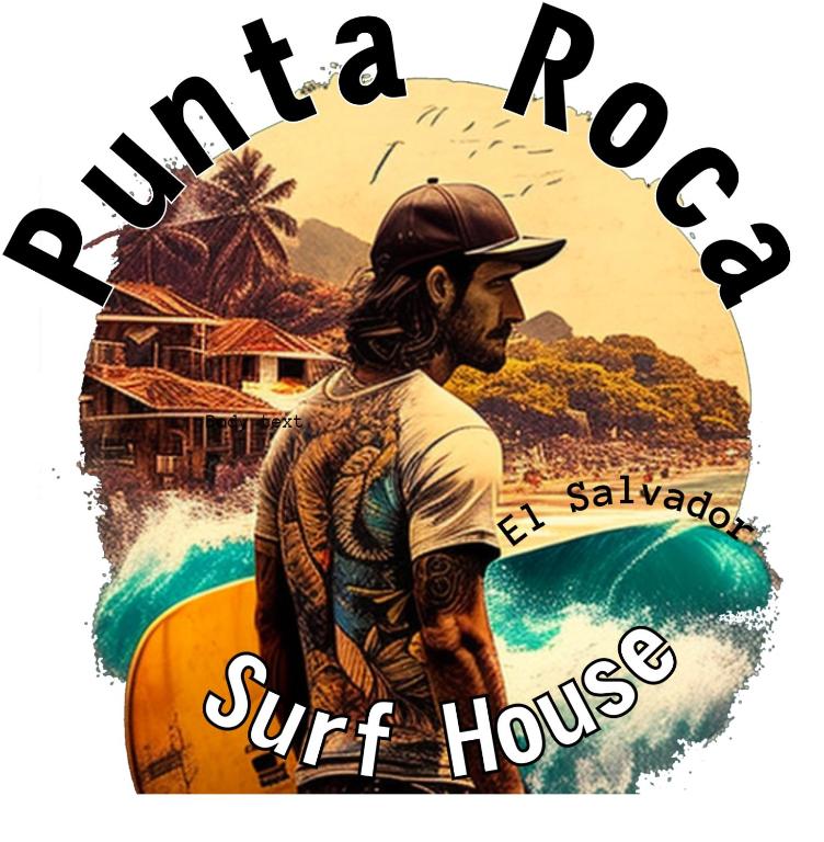 a man with a tattoo on a surf house at Punta Roca Surf House in El Majahual