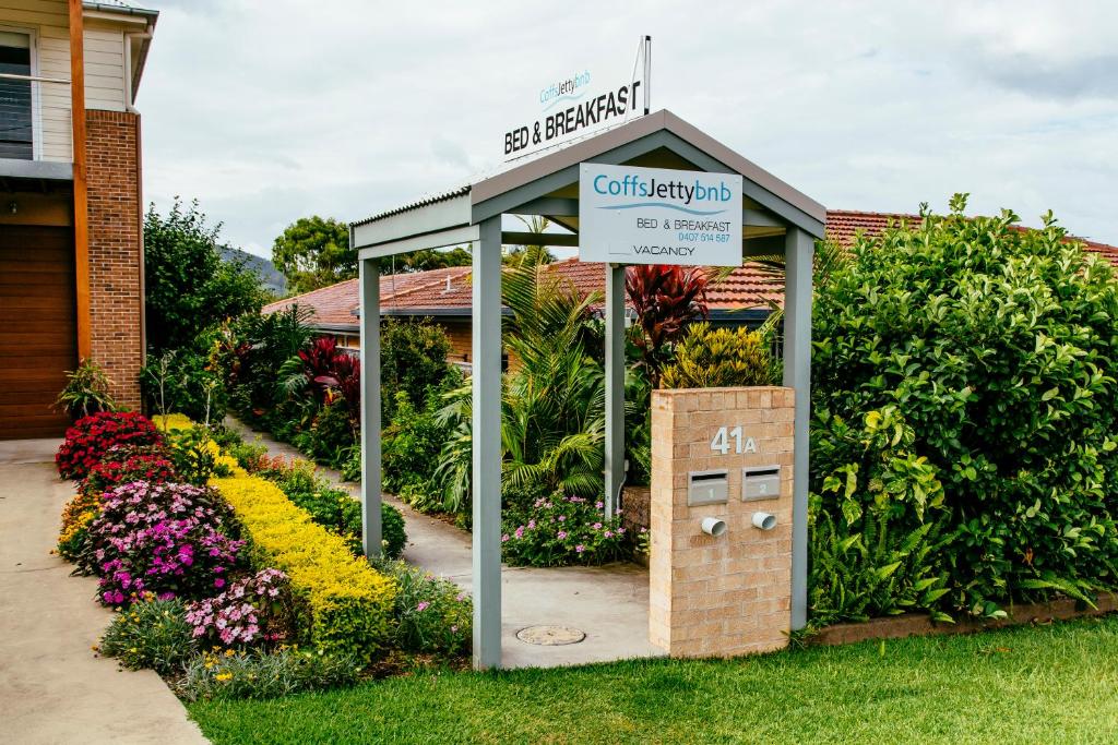 Zahrada ubytování Coffs Jetty BnB