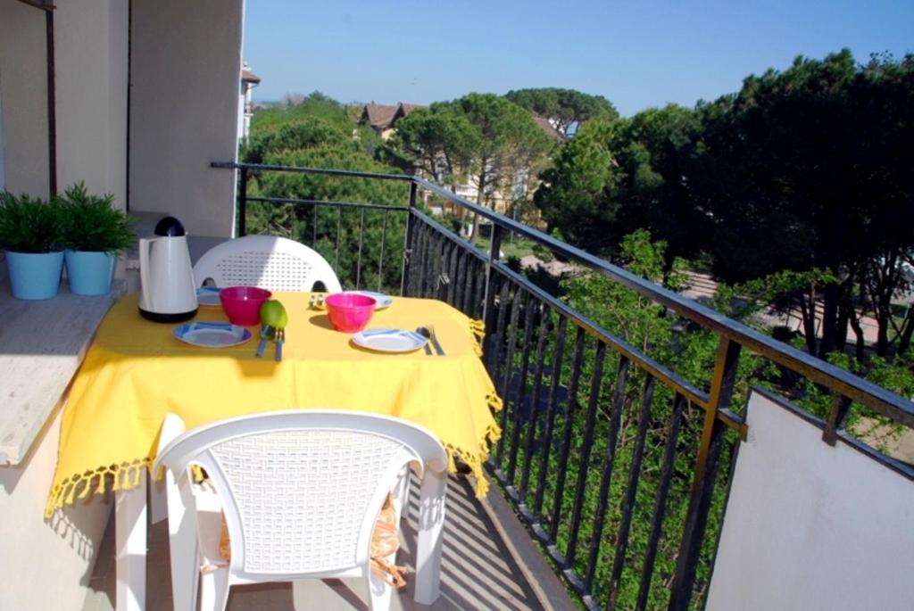 Balkon atau teras di Santis Appartament