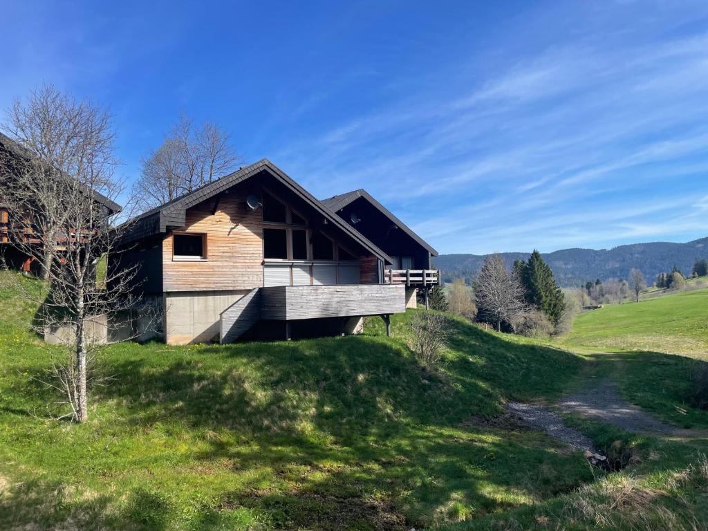 a house on a hill with green grass at Chalet 22 Bernau in Bernau im Schwarzwald