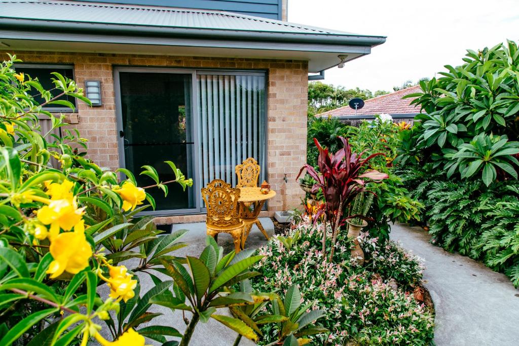 Zahrada ubytování Coffs Jetty BnB