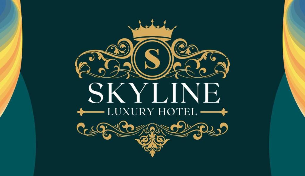 a luxury hotel logo with a crown at Hotel skyline in Visakhapatnam