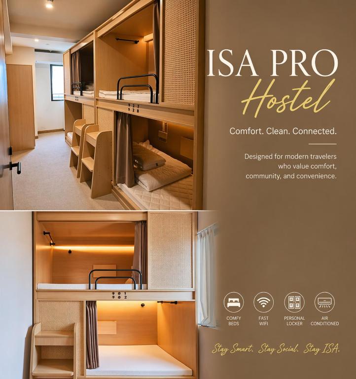 a poster for an isa pro hostel at Isa Pro hostel panglao in Sampong