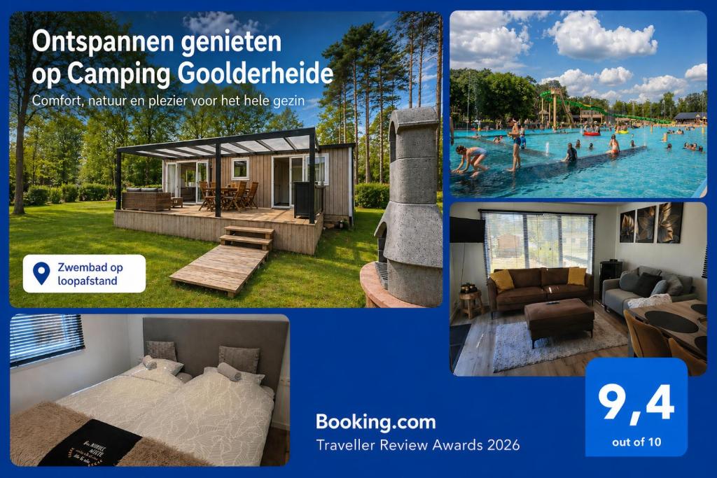 Luxe chalet voor gezinnen in familiepark Goolderheide met openlucht  zwembaden en ruim overdekt terras 24m2, Bocholt (updated prices 2026)