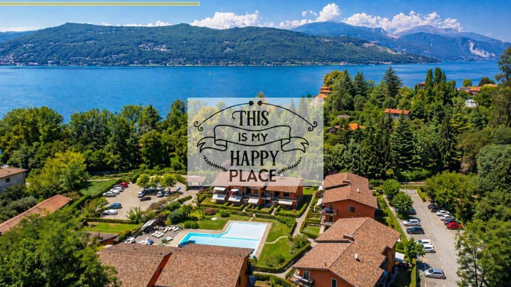 a sign that reads this is my happy place at This is my happy place in Leggiuno