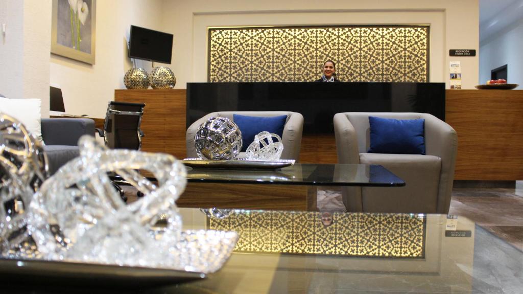 Posezení v ubytování Eco Hotel Guadalajara Expo