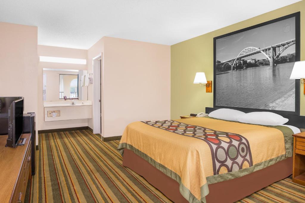 Super 8 by Wyndham Eufaula - Habitación Con Cama Grande - Fumadores