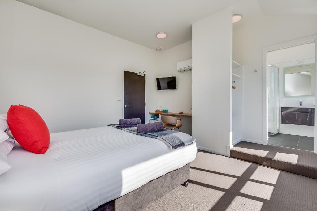 Postel nebo postele na pokoji v ubytování Salamanca Galleria Apartments