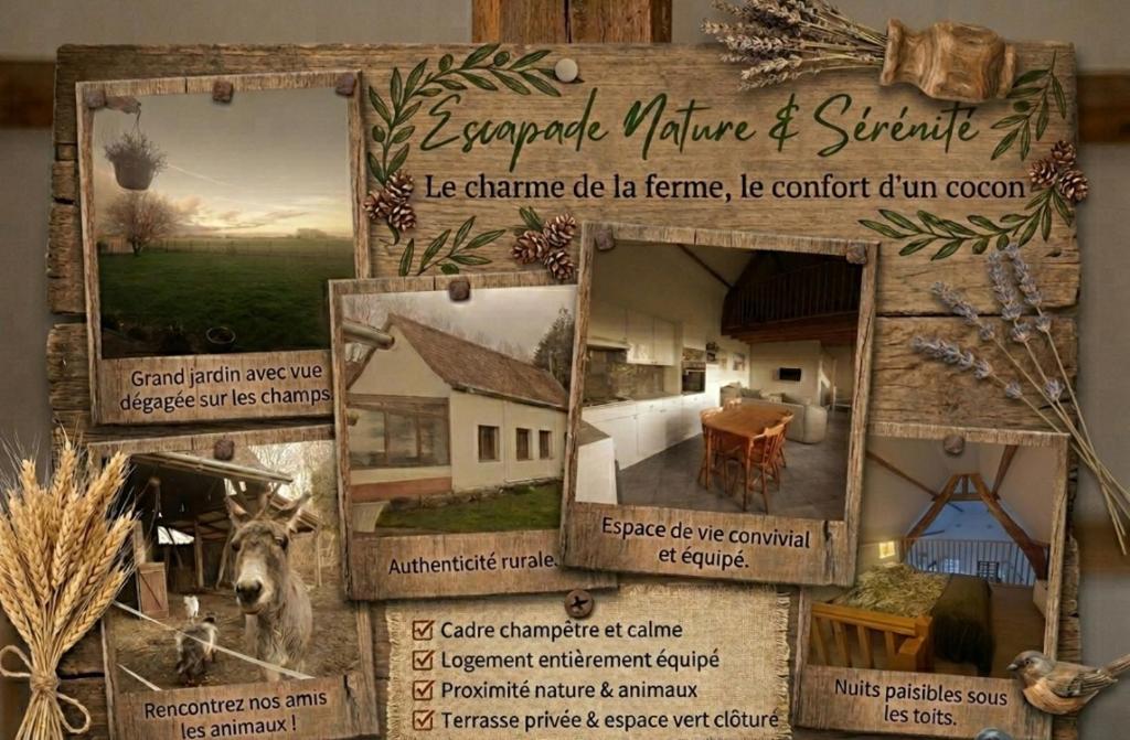 a collage of pictures of a house at Gîte du Trempal in Audruicq