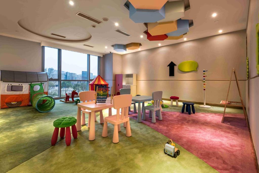 Posezení v ubytování Oakwood Hotel & Residence Suzhou