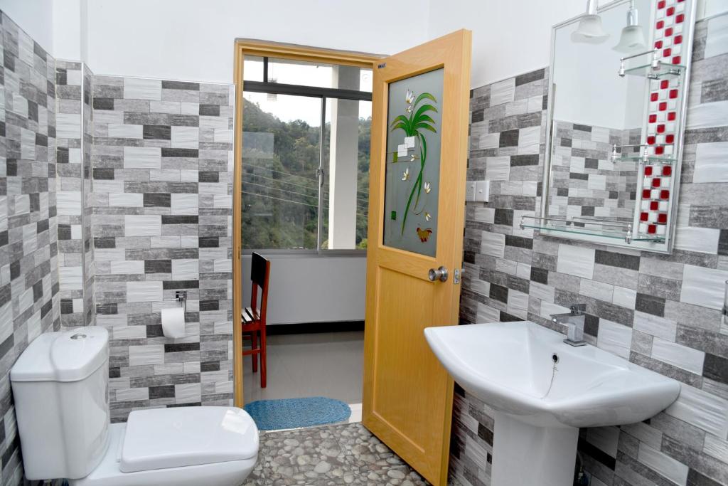 Koupelna v ubytování Sunray Homestay