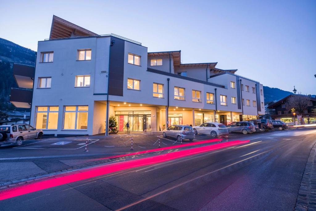 Budova, kde se aparthotel nachází