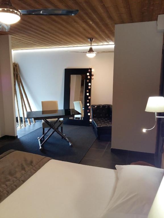 Postel nebo postele na pokoji v ubytování Bio-Motel