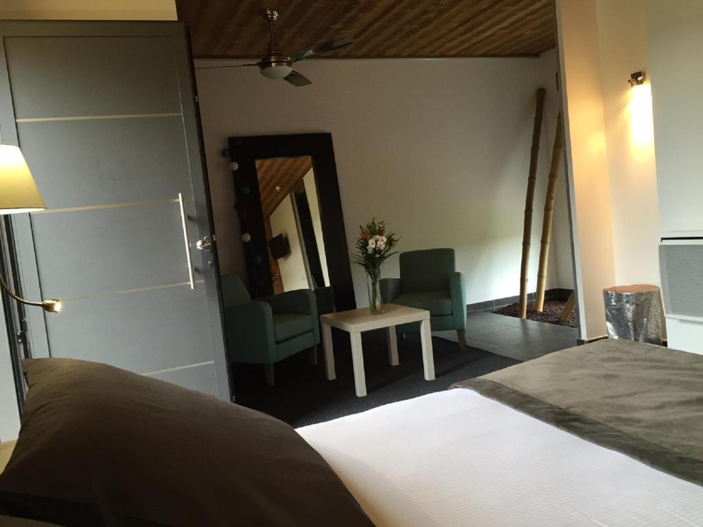Postel nebo postele na pokoji v ubytování Bio-Motel