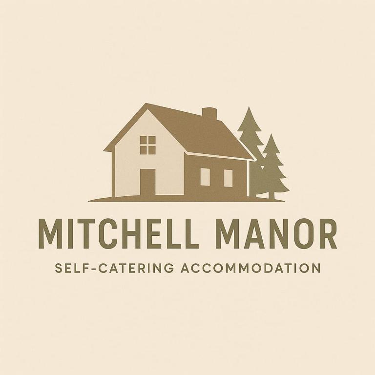 a logo for a self catering association with a house at Mitchell Manor in Vryheid