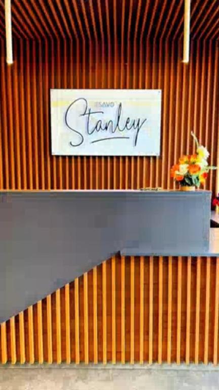 a sanchez sign on the wall of a store at Tsavo Stanley in Kiambu