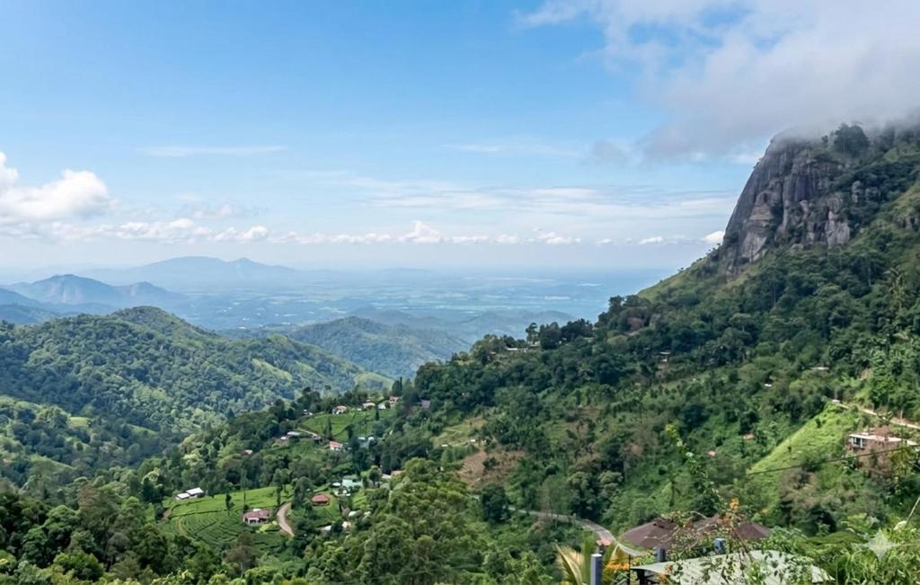 a view of a valley with trees and mountains at Ella Nature viwe Lodge in Ella