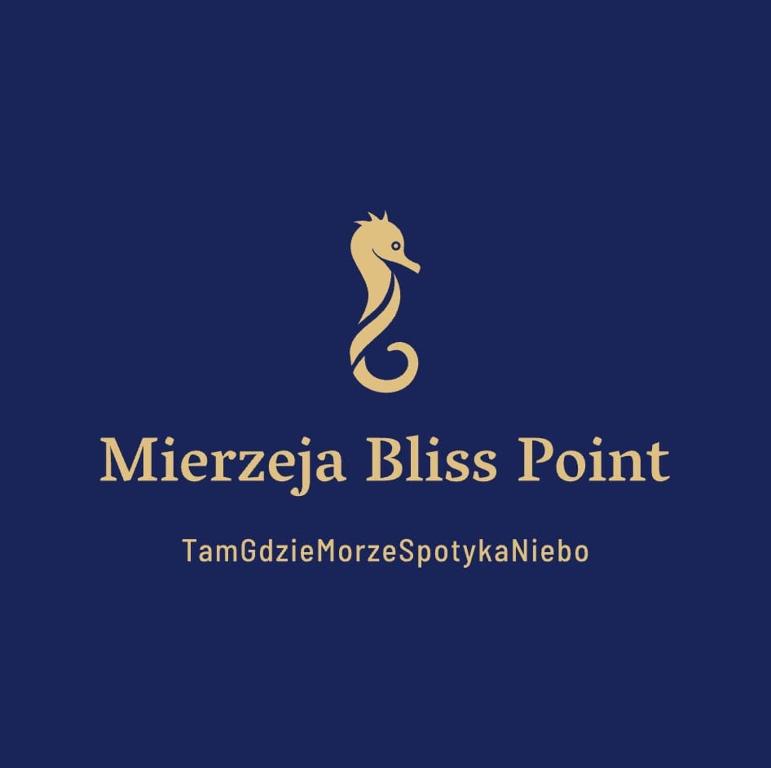 a logo of a seahorse on a blue background at Mierzeja Bliss Point - Basen, Parking, Grill in Sztutowo