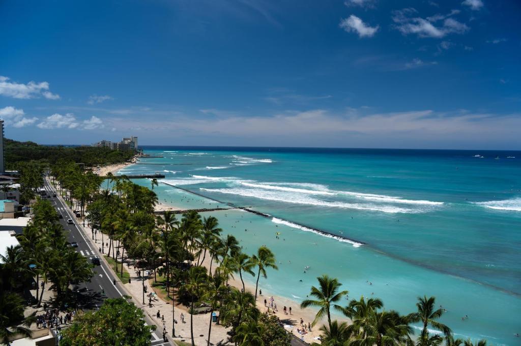a view of the beach in punta cana at Aqua Aloha Surf Waikiki in Honolulu