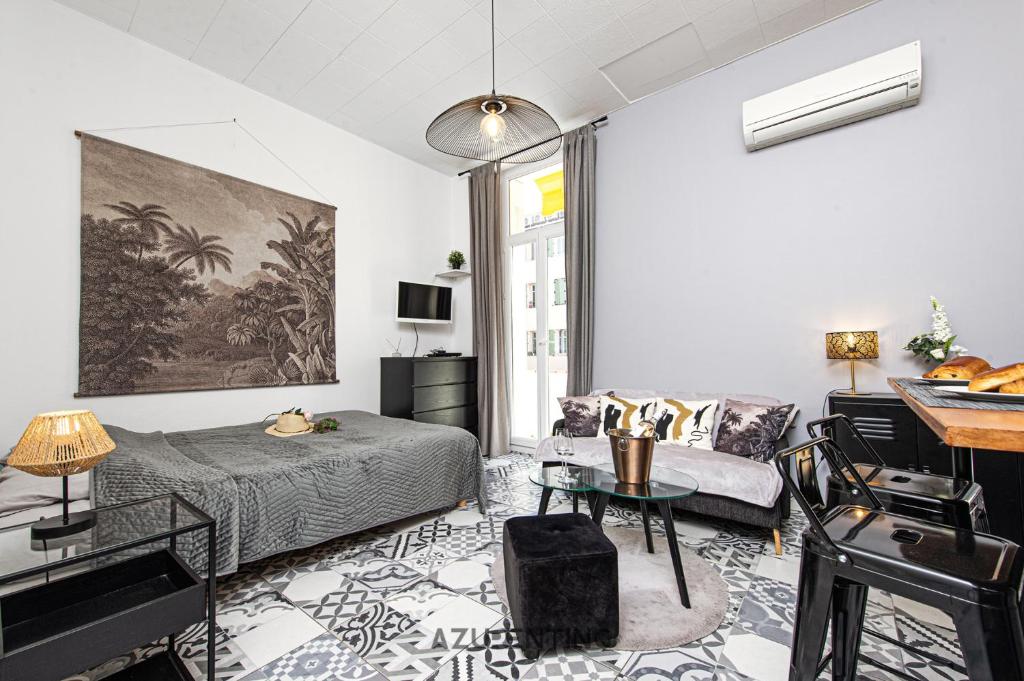 Azurenting - Studio Hoche - Clim - Balcon