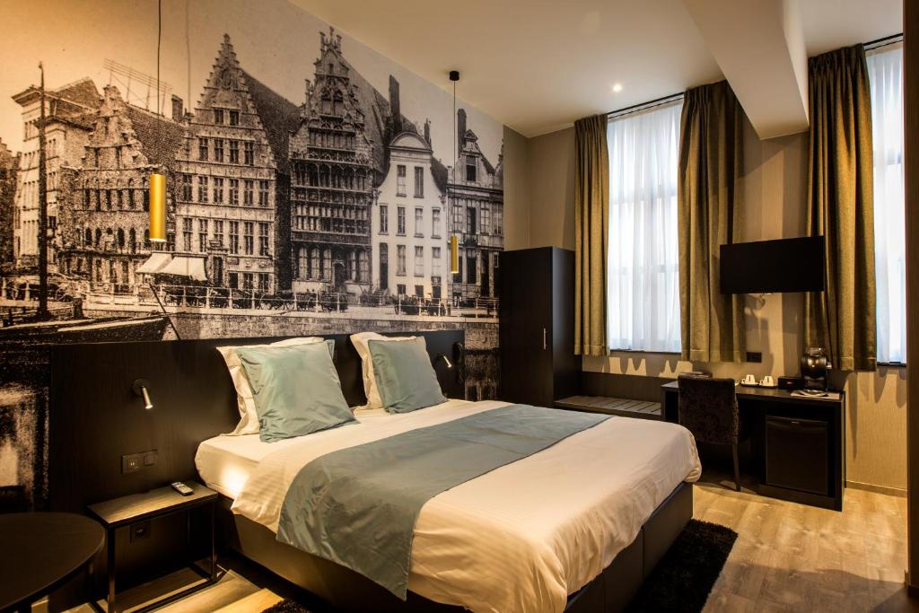 Postel nebo postele na pokoji v ubytování Hotel Harmony